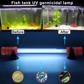 Unbranded Aquarium Submersible UV Light Sterilizer Pond Fish Tank Germicidal Clean Lamp US