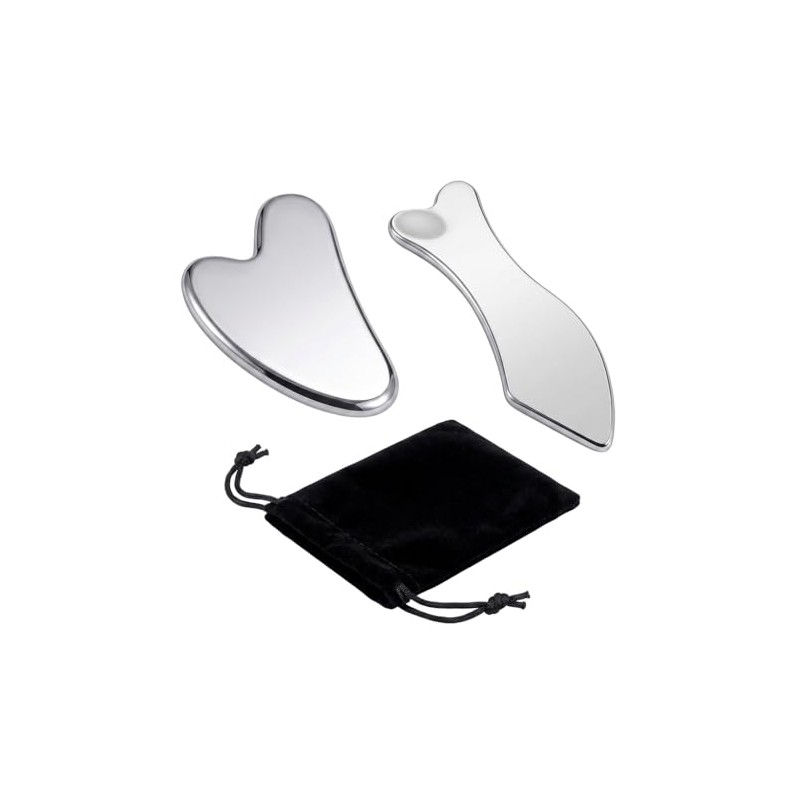 Massager 2 Piezas 2Pzs Herramienta Facial Acero | 2 piezas,