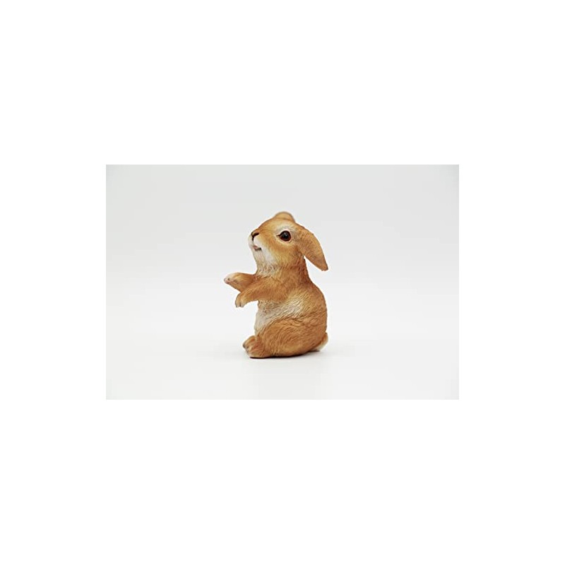 DecoTrend GmbH Decorative Figurine Small Rabbit Sitting 6 x 5.5