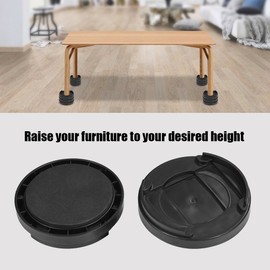 Bed Risers,Furniture Riser,Desk Riser,Round Plastic,Bed Risers 8 Inch Heavy Duty,Table Block Floors and Surfaces for Sofa Table Chair Bed Desk 8pcs/set