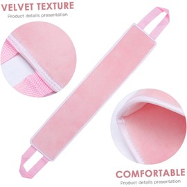 Hemoton Herramienta Evitar y Manchas Zonas para Difíciles Manos Alcanzar Aplicador de Loción de Fibra Rosa Espalda Adecuado para Autobronceador