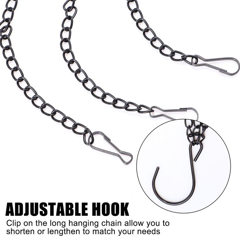 YSYONM Hanging Baskets Chains 16Inch Plant Hanging Chains 3 Leads