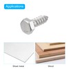 sourcing map Hex Head Lag Screws Bolts, 10pcs 5/16" x