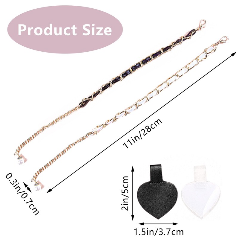 Niuhong 2 Pairs of High-Heeled Shoe Straps, High Heels, Anti-Loose,