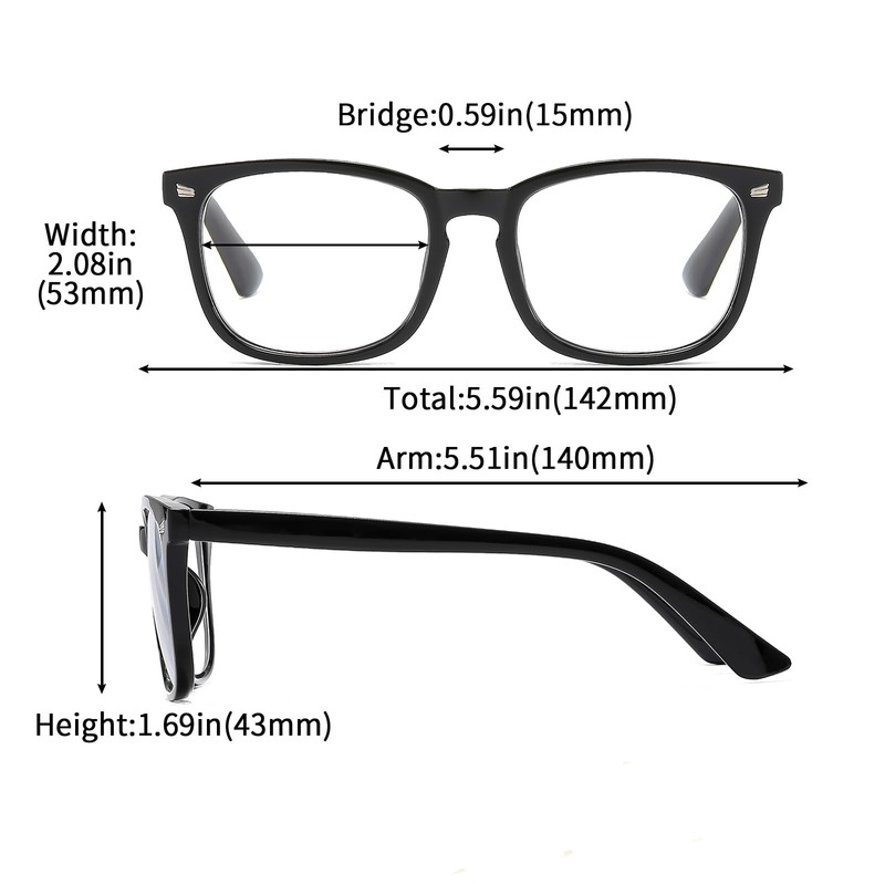 Suertree Myopia Shortsighted Glasses with Strength for Men and Women