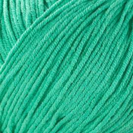 Estako Jeans, 55% Cotton 45% Acrylic Amigurumi Yarn, Soft, Fine/Sport (2) for Crochet and Knitting 1.76 Oz (50g) / 174 Yrds (160m) (1055 - Dark Mint)