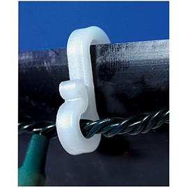 Ex-Pro® Mini Gutter Hooks Clips Outdoor Christmas Xmas Icicle Fairy Lights Plastic White- Pack of 36