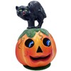 CAT-Black ON Pumpkin Each