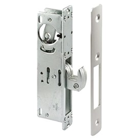Keys4Less Storefront Door Mortise Lock Hook Deadbolt & Cylinder Combo, Adams Rite Cam (Aluminum, 1 1/8")