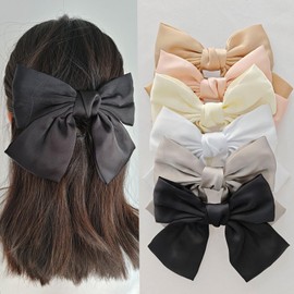 Tubaobei Hair Bows for Women, 6Pcs Bows for Girls, Bow Hair Clips, Hair Accessories for Women,Hair Ribbon, Bows for hair