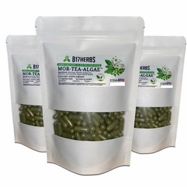 B17 Herbs Mor-Tea-Algae Blend - Moringa, Matcha Green Tea, Spirulina, Chlorella 100 Caps