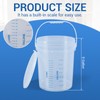 Lounsweer 5 Gallon 2 Pack Clear Bucket with Lid &