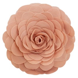 Fennco Styles Eva's Flower Garden Decorative Throw Pillow Case - 13 inch Round (Rose, 13" Case Only)