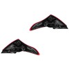 TRQ Rear Tail Lights Set Compatible with 2012-2019 Nissan Versa