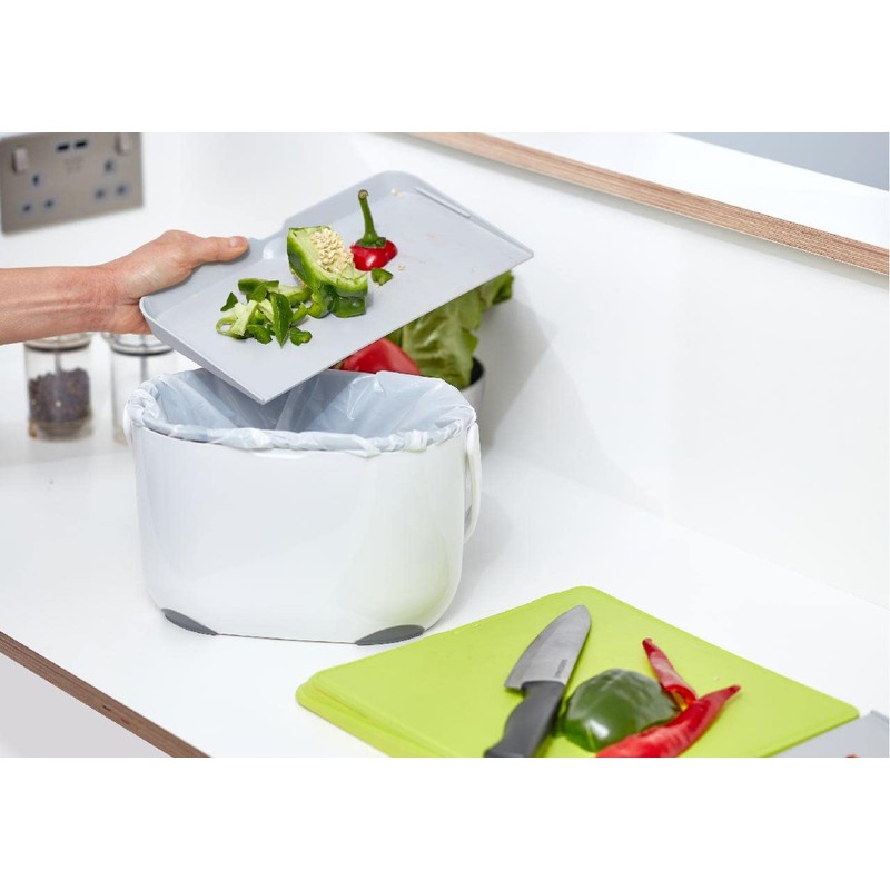 Addis Chop & Swipe Chopping Board with easy pour side