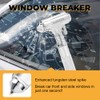 SINSEN Car Window Breaker, Seabelt Cutter, Aluminum Safety Hammer to