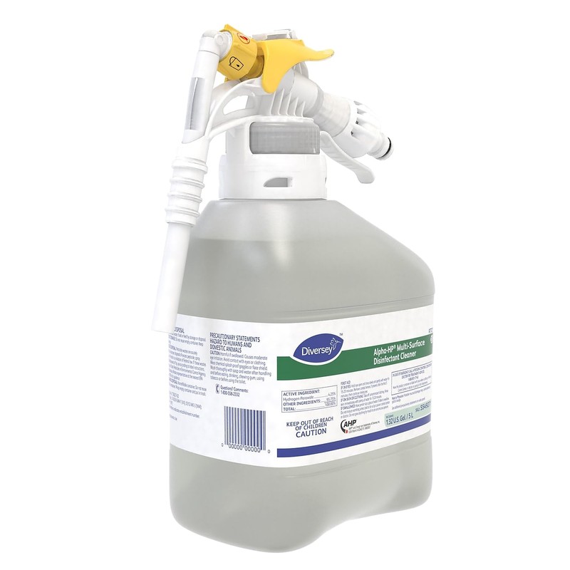 Diversey 5549254 Alpha-HP Multi-Surface Disinfectant Cleaner Citrus Scent 1.5L Spray