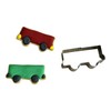 BekkiB 672-Set of 4 "Vehicles" Cookie Cutters Locomotive, Railway and