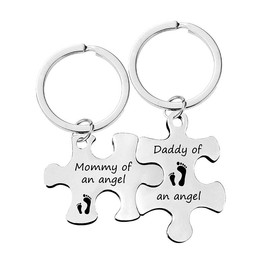 Miscarriage Gifts Keychain for Mothers Fathers Sympathy Gift for Loss of Child Mommy Daddy of an Angel Keychains for Parents Memorial Remembrance Gifts for Loss of Daughter Son
