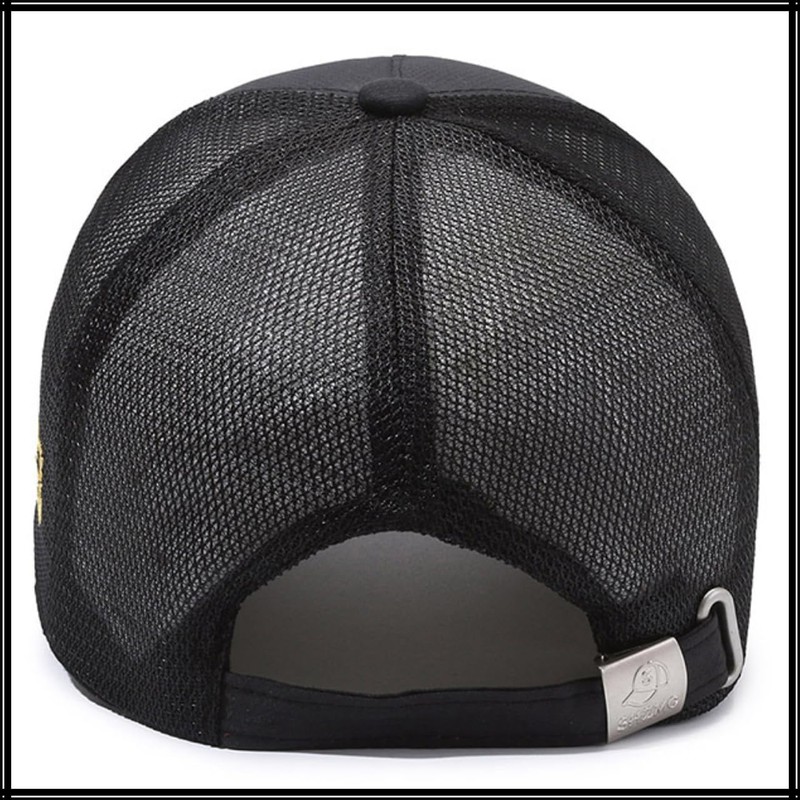 White Fang CZA027 Embroidered Mesh Cap, Casual Design, Stylish, Men's,