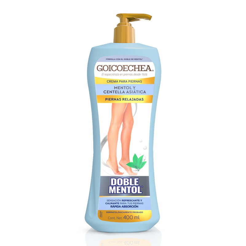 GOICOCHEA - Crema para piernas con doble mentol. Sensación refrescante