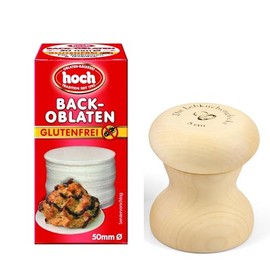 Lebkuchenglocke | The Original | High Quality Gingerbread Maker Baking Set 5 cm | Includes Gluten-Free Baking Sheets | Ideal for Juicy Gingerbread