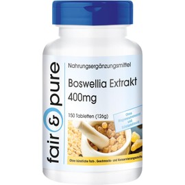 Fair & Pure® - Boswellia Extract 400 mg - 150 Tablets - Standardized to 65% Boswellic Acids - Vegan