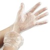 VIRSUS 500 Clear Disposable Polyethylene Gloves. Universal Disposable Food Cleaning