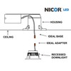 NICOR Lighting 2 inch LED Gimbal Downlight in Oil-Rubbed Bronze,