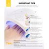 BURANO Reflective Glitter Gel Nail Polish, Royal Blue UV LED