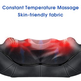 LAOBEN Neck and Shoulder Massager with Heat, Shiatsu Neck Massager for Neck and Shoulder Massage, Neck and Back Massager for Office & Home Use, Birthday Gifts