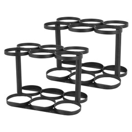 Oxygen Tank Holder, Oxygen Tank Rack, Medical Oxygen Tank Holder, Heavy Duty Oxygen Cylinder Rack for Storage and Transportation, Floor Mountable Oxygen Rack 4.5" Diameter（12 Slots）