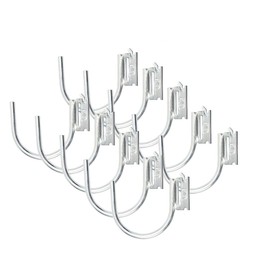 Mytee Products 10 Pack 4.5" E-Track J Hook with ETrack Spring Fitting for Box Trucks - Steel Hanging Hook for Your ETrack Rail System - Tie Down E-Track Accessories for Enclosed Trailer, Vans & Garage