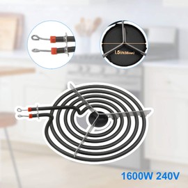 316442301 Electric Range Burner 8'' Coil Surface Element (5-Turns) by APPLIANCEMATES Replacement for Frigidaire Range Coil Surface Element Replaces MP26YA AP4356467 PS2339242