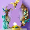 Easter Bunny Wooden Sign Easter Door Sign with String Easter