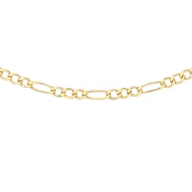 Carissima Gold Women's 9 ct Yellow Gold Hollow 2 mm Figaro Chain Necklace of Length 51 cm/20 Inch