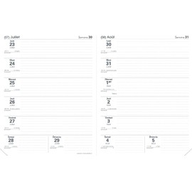 Quo Vadis - 1 Quinzier Le Professeur Agenda - Blue Envelope - August 2023 to July 2024 - Format 21 x 27 cm