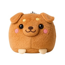 Shinjidai Cute Kawaii Animal Friends Mini Plush Keychain | Soft Japanese Style Charm for Bags & Keys (Dog - Labrador)