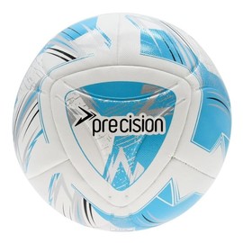 Precision Rotario FIFA Quality Match Football, 8 Panel Hybrid with Anli Campus Vimini 1.00mm textured PU, 2024 High Rebound Professional Ball, White Blue, Size 4