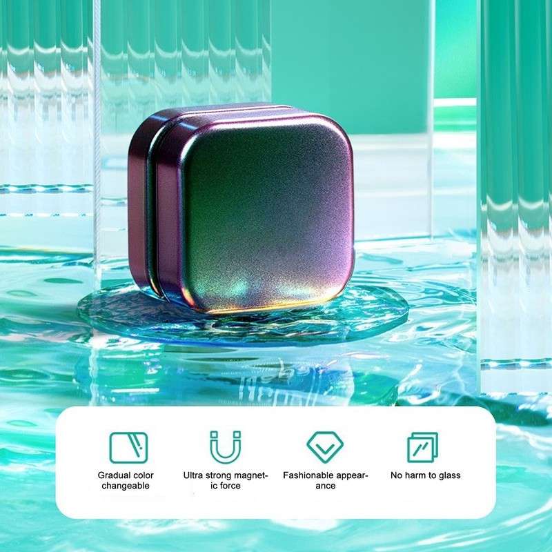 Mini Aquarium Magnetic Brush Gradient Color Double Sided Prevent Slip