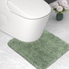 RUN HELIX Bathroom Mat 50x50cm U-Shape, 0.8inch Fluffy Long Hair