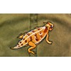 Horned Lizard Embroidered Cotton Cap Horny Toad Green
