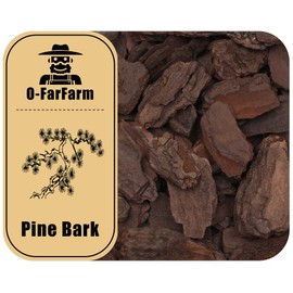 O-FarFarm Orchid Bark for Plants, Organic Pine Bark for Proper Root Development for Phalaenopsis, Cattleyas, Dendrobiums, Oncidiums, Paphiopedilums and More (2qt, Large(18-35mm))