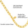 LIFETIME JEWELRY 6mm Mariner Link Chain Anklet for Women &