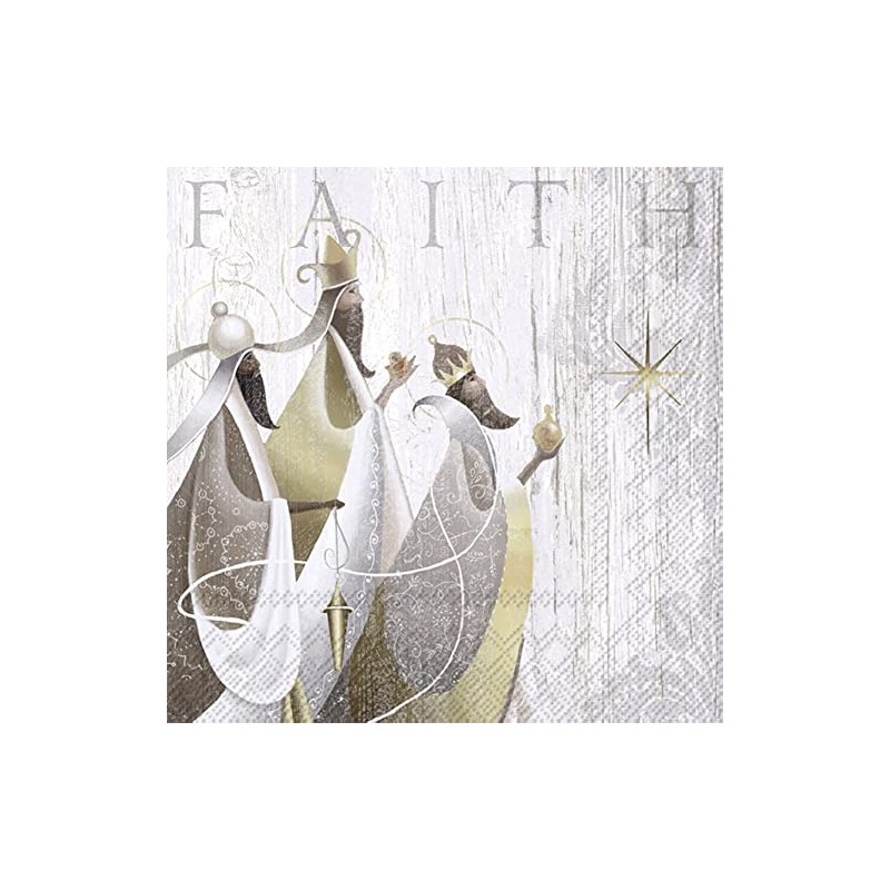 IHR Ideal Home Range - Papierservietten HOLY KINGS grey 20