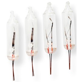 Tupkee Shimmering Twinkle Replacement Bulbs – 4-Volt Clear Incandescent Mini Bulbs - 4 Bulbs per pkg