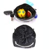 Millya Zippered Dog Walking Treat Bag with Adjustable Belt Black