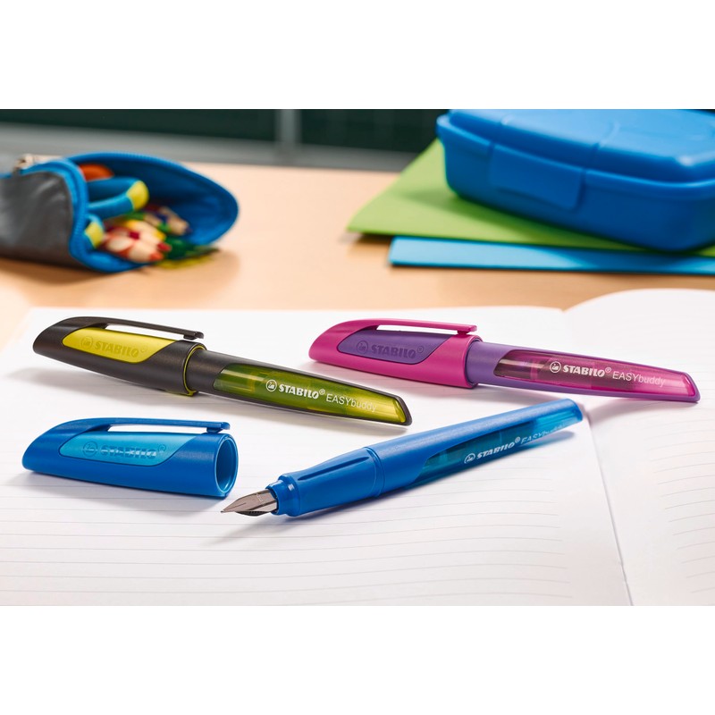 Ergonomic School Fountain Pen - STABILO EASYbuddy - Left Handed