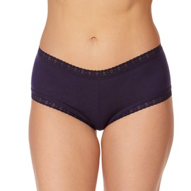 hanky panky, Dream Tencel Modal Boyshort, Black, Chai, Indigo, Medium, Durable Boyshort Underwear for Women