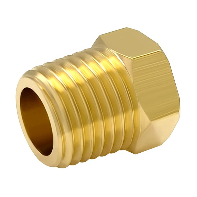 Hooshing 6PCS Pipe Plug 1/8 Inch NPT Male Outer Hex